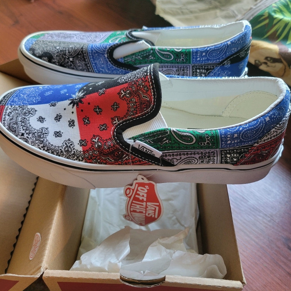 Brand New Patchwork Bandana Paisley Vans